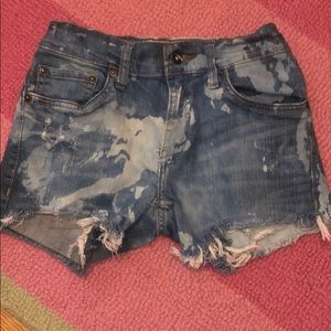 Homemade bleach Levi Jean shorts